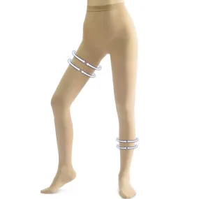 Beister Medical Compression Pantyhose for Women & Men, Opaque Closed Toe 20-30mmHg Graduated Support Tights Beige S