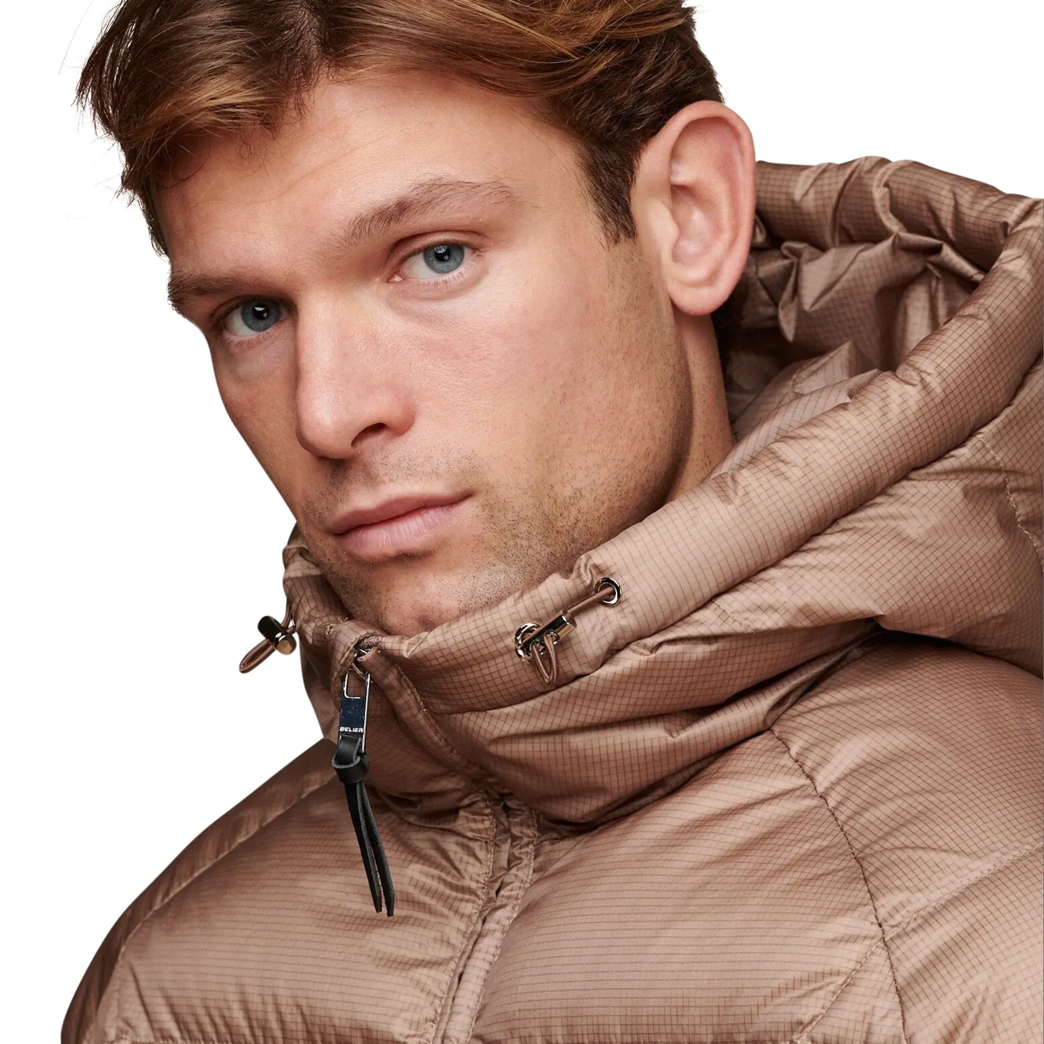 Belier Taupe Ripstop Down Filled Puffer Jacket
