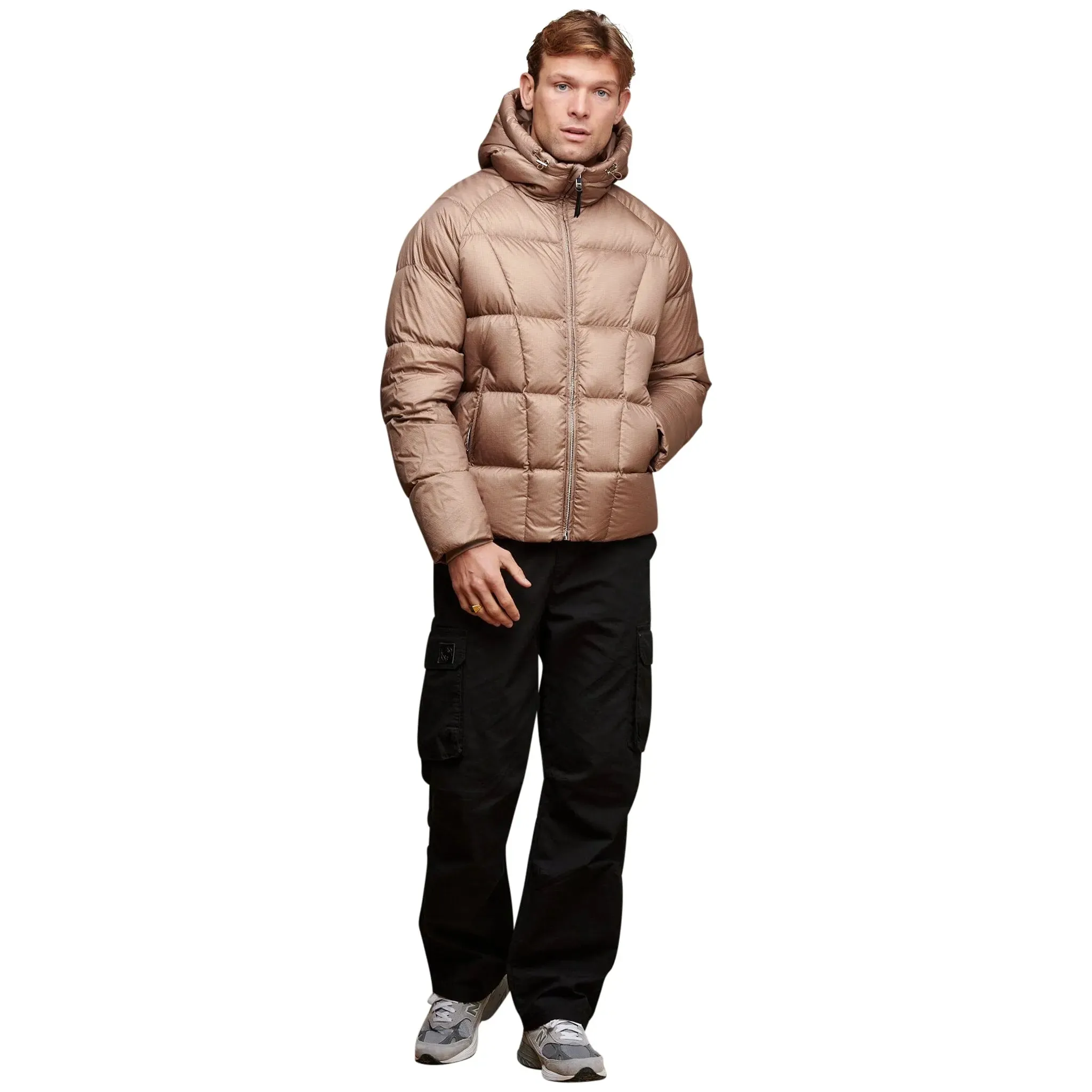 Belier Taupe Ripstop Down Filled Puffer Jacket
