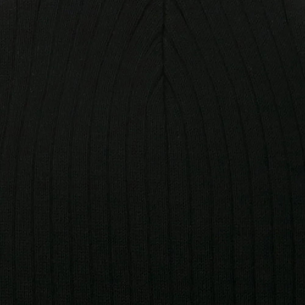 Big Stripe Ribbed Cotton Beanie