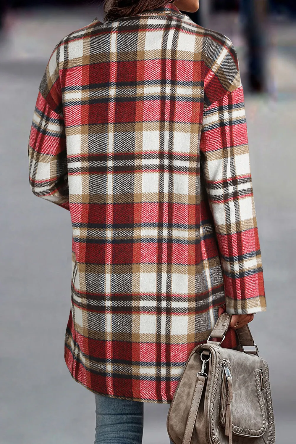 Casual Plaid Coat