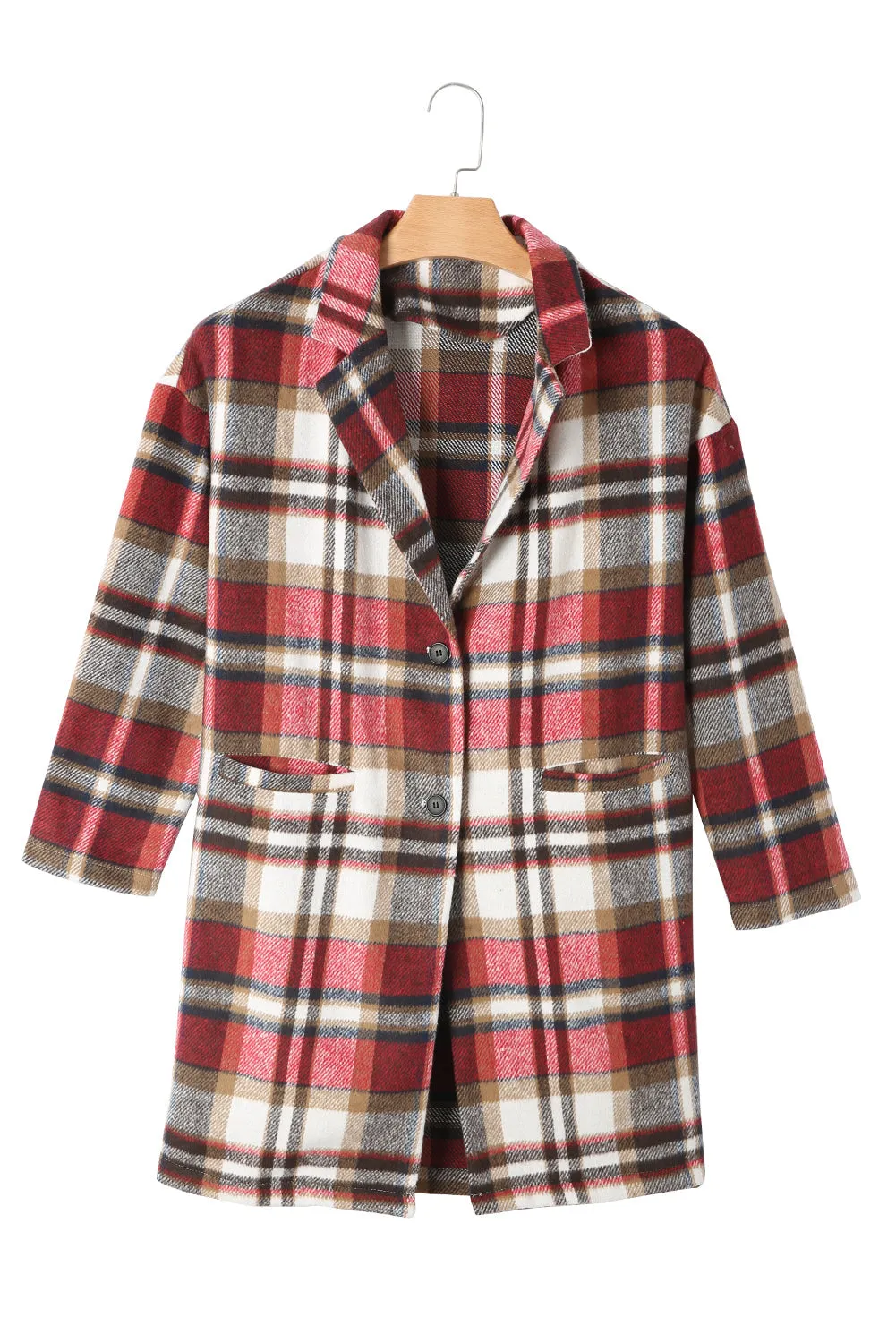 Casual Plaid Coat