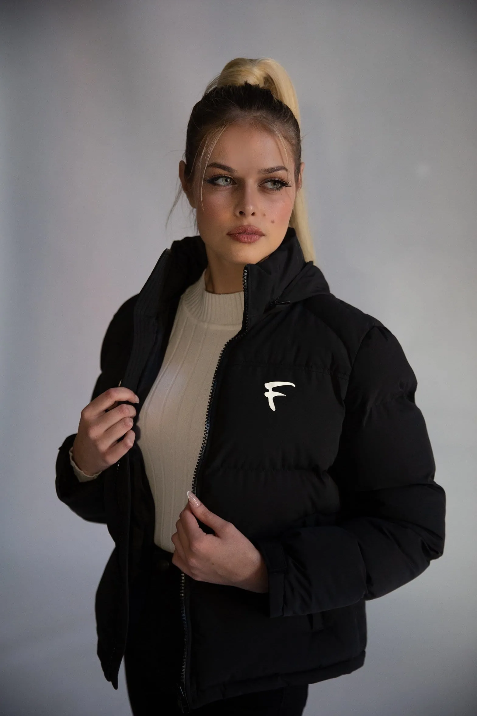 Fadcloset Women's Vail Winter Puffer Insulated Down Hooded Jacket