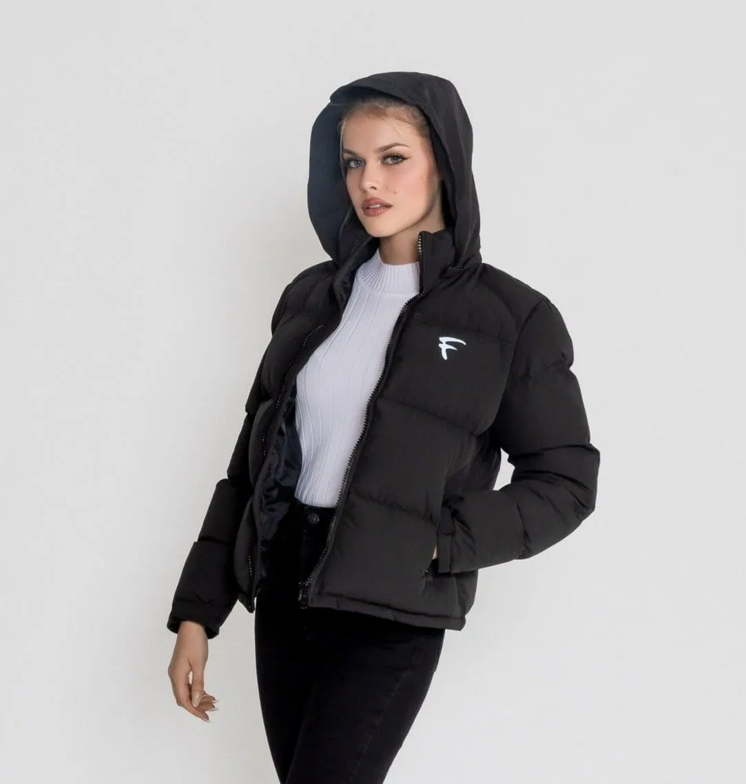 Fadcloset Women's Vail Winter Puffer Insulated Down Hooded Jacket