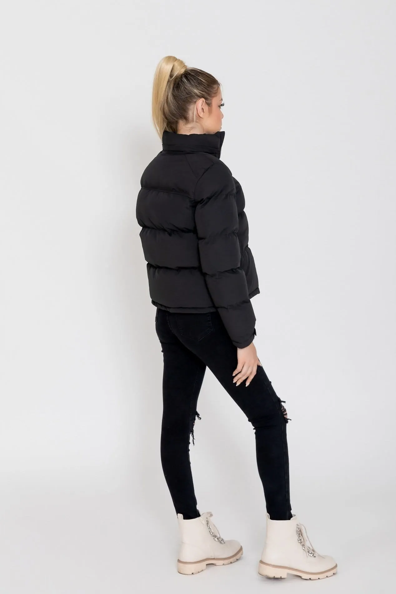 Fadcloset Women's Vail Winter Puffer Insulated Down Hooded Jacket