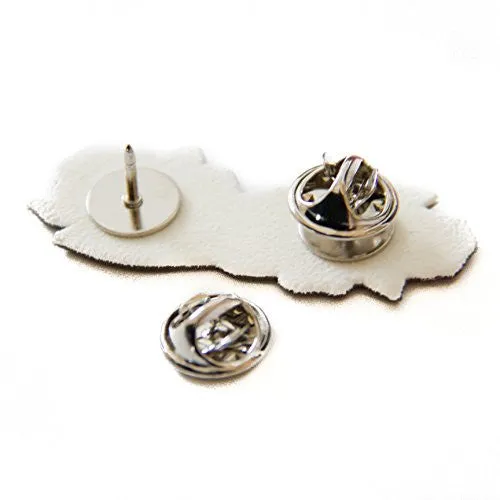 Feminist Lapel Pin with Flowers