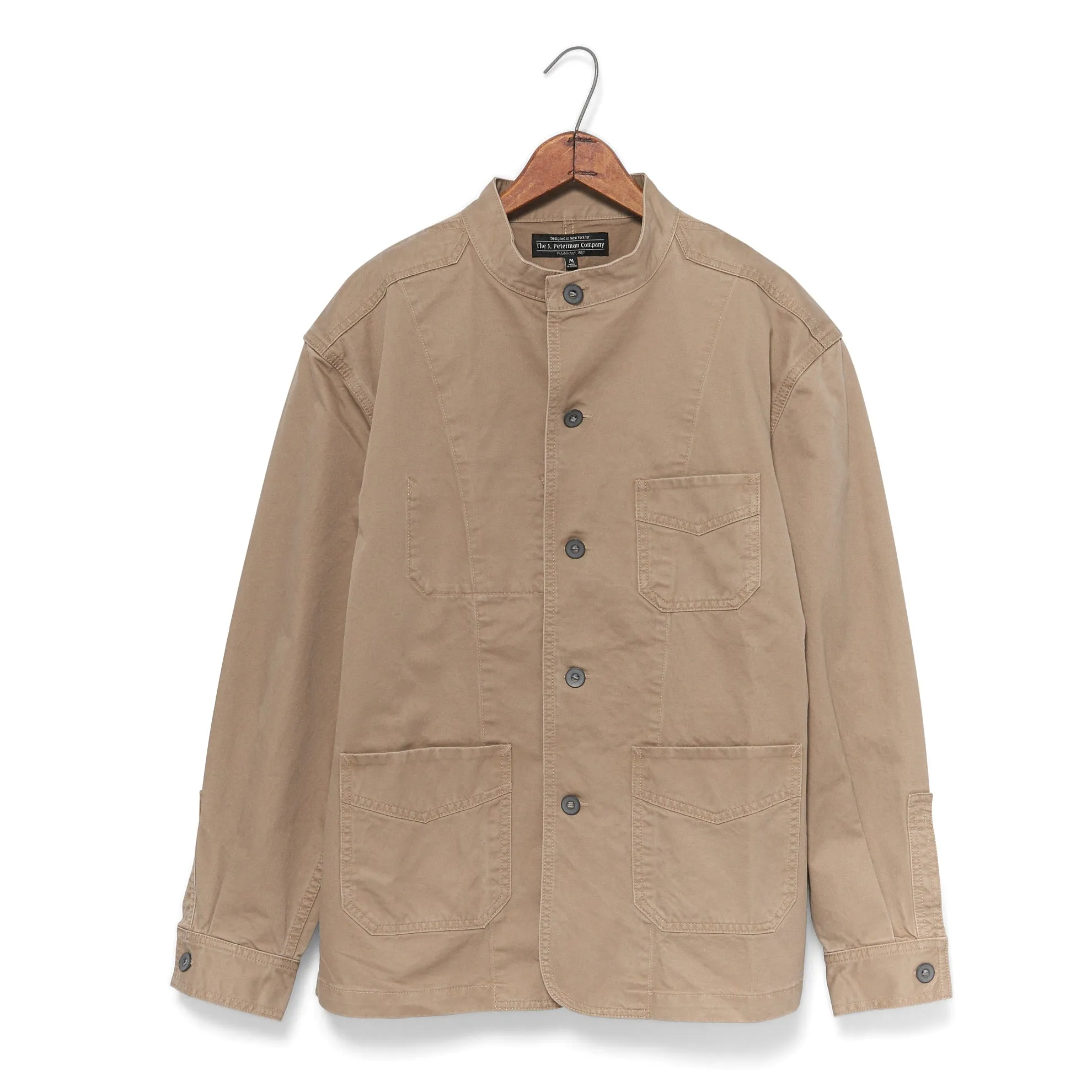 French Band Collar Work Jacket