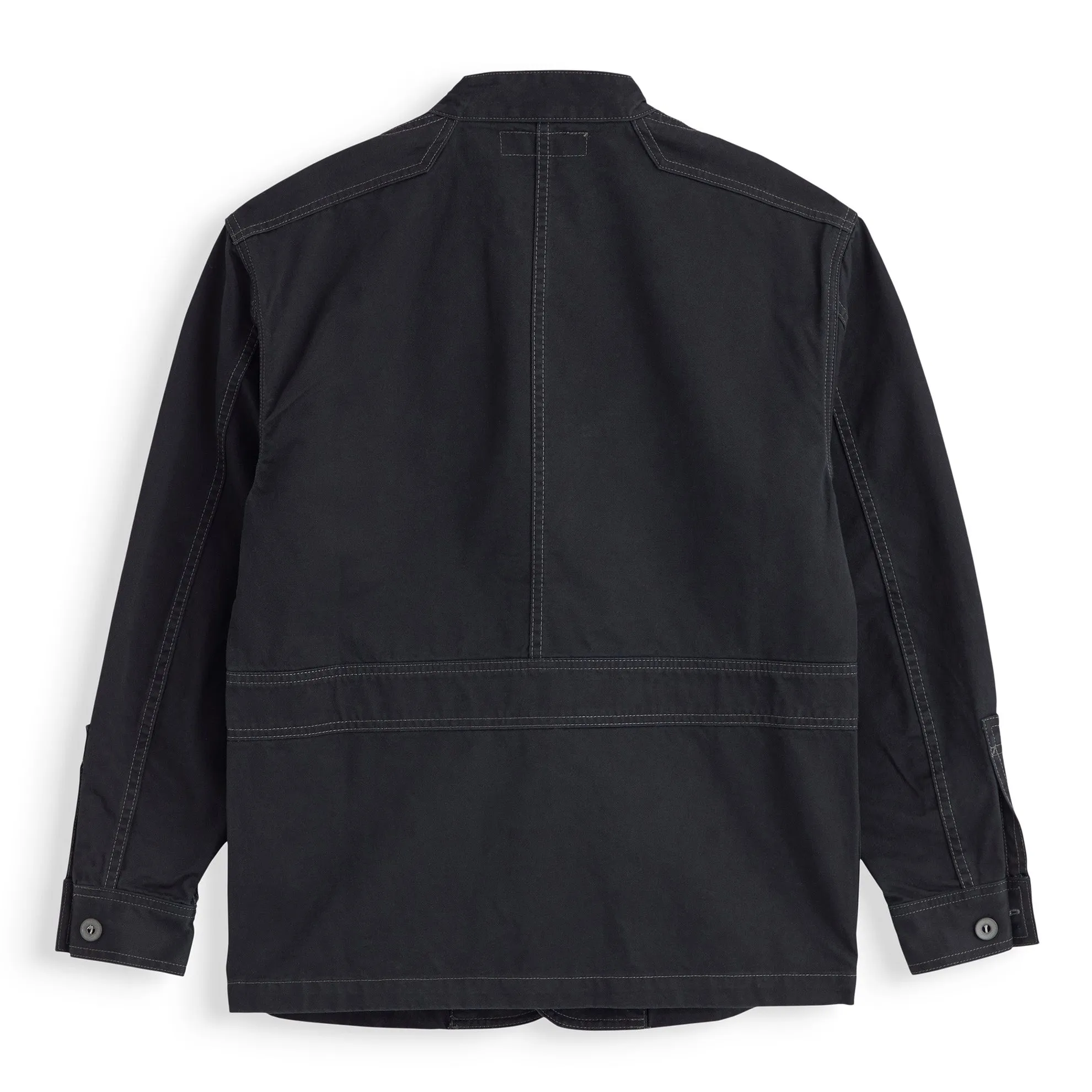 French Band Collar Work Jacket