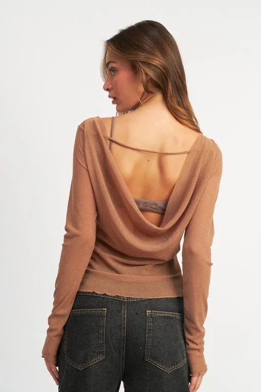 Glitter Mesh Top