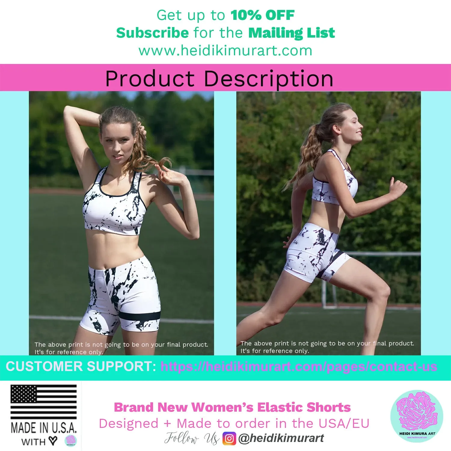 Green Camo Shorts, Camouflage Military Army Print Women's Short Tights-Made in USA/EU