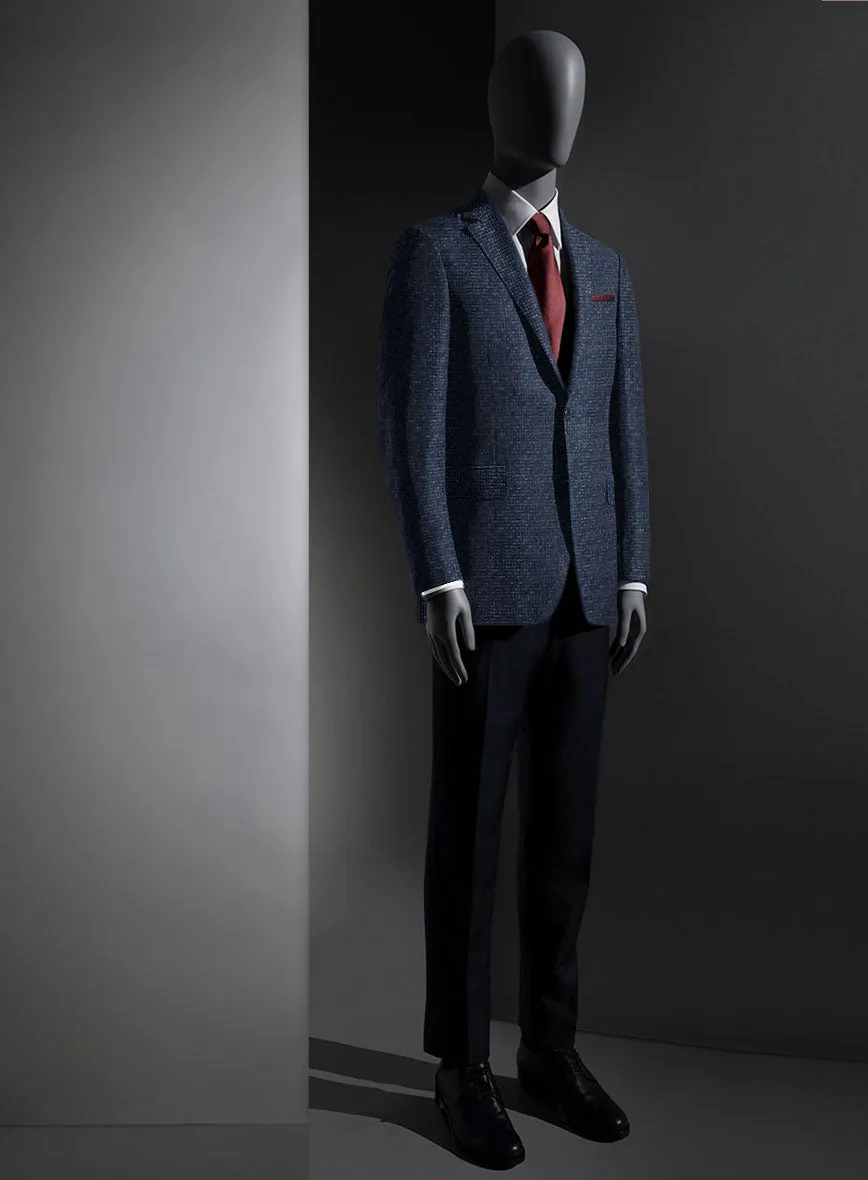 Lanificio Zegna Blue Basket Weave Jacket