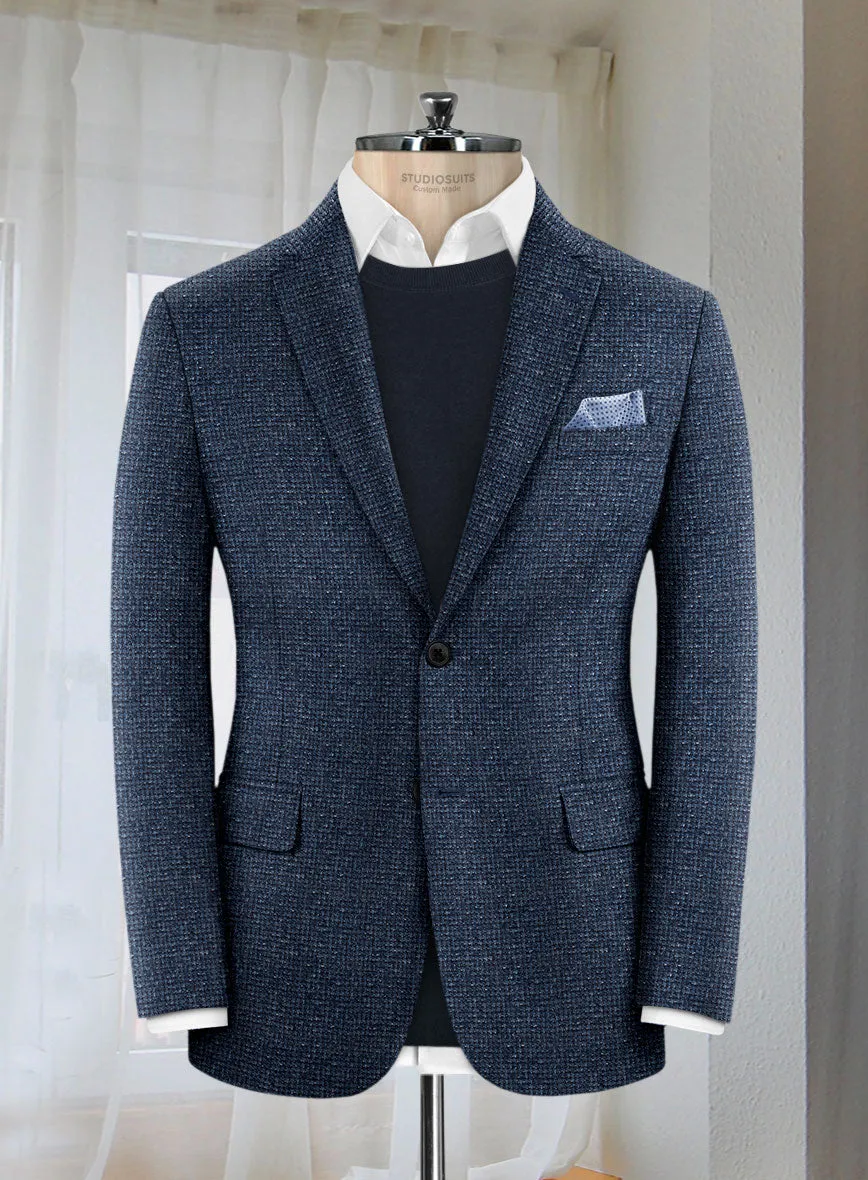Lanificio Zegna Blue Basket Weave Jacket