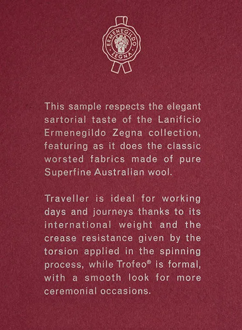 Lanificio Zegna Trofeo Brown Wool Jacket