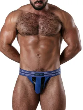 Locker Gear Backroom Ribbed Cotton & Leatherette Jockstrap