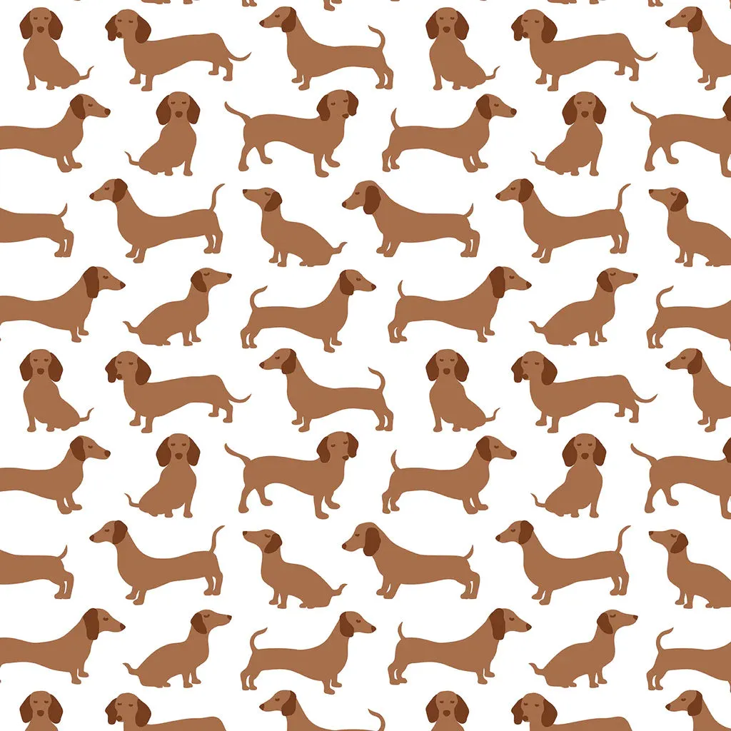 Long sleeve bodysuit- brown dachshunds
