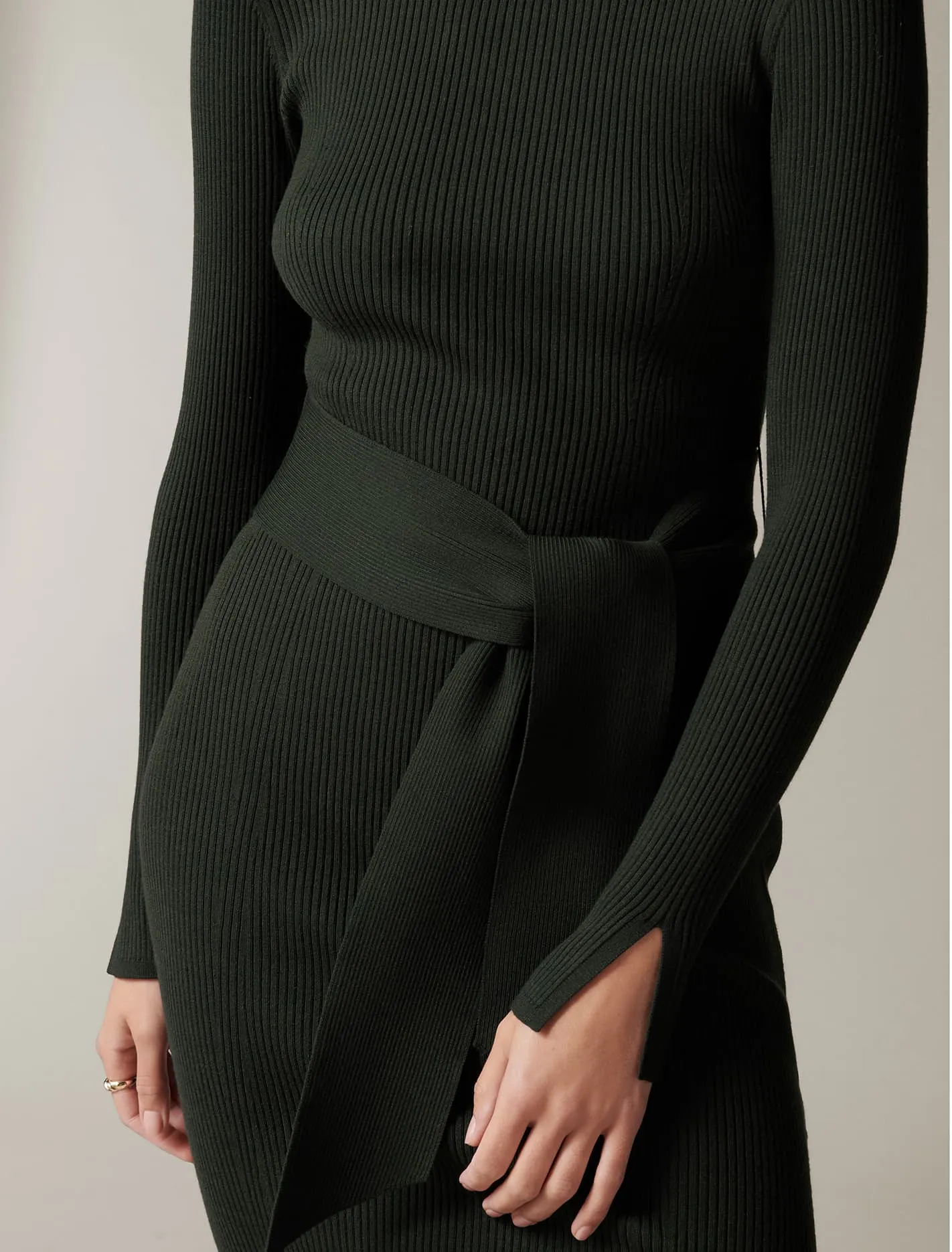 Lottie Crew Neck Column Knit Dress