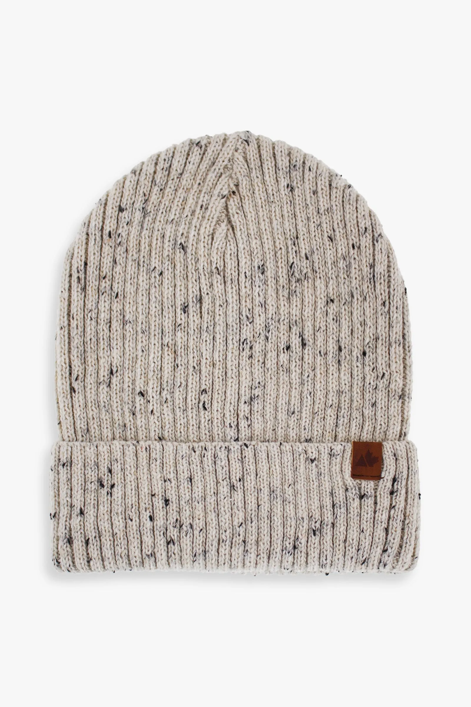 Men's Nep Yarn Chunky Cuffed Beanie