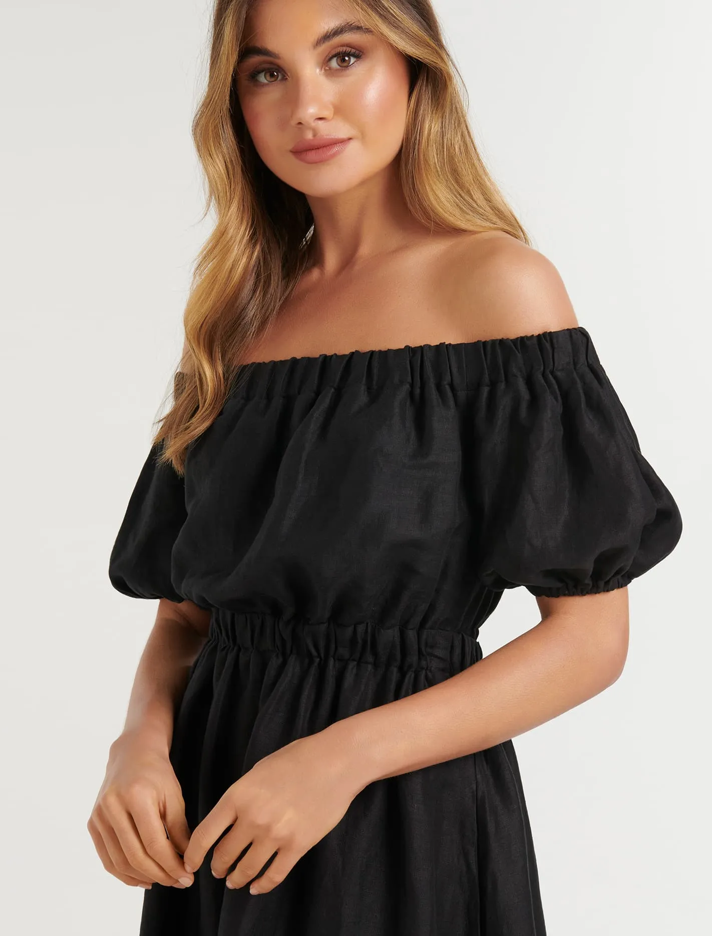 Milan Bardot Midi Dress
