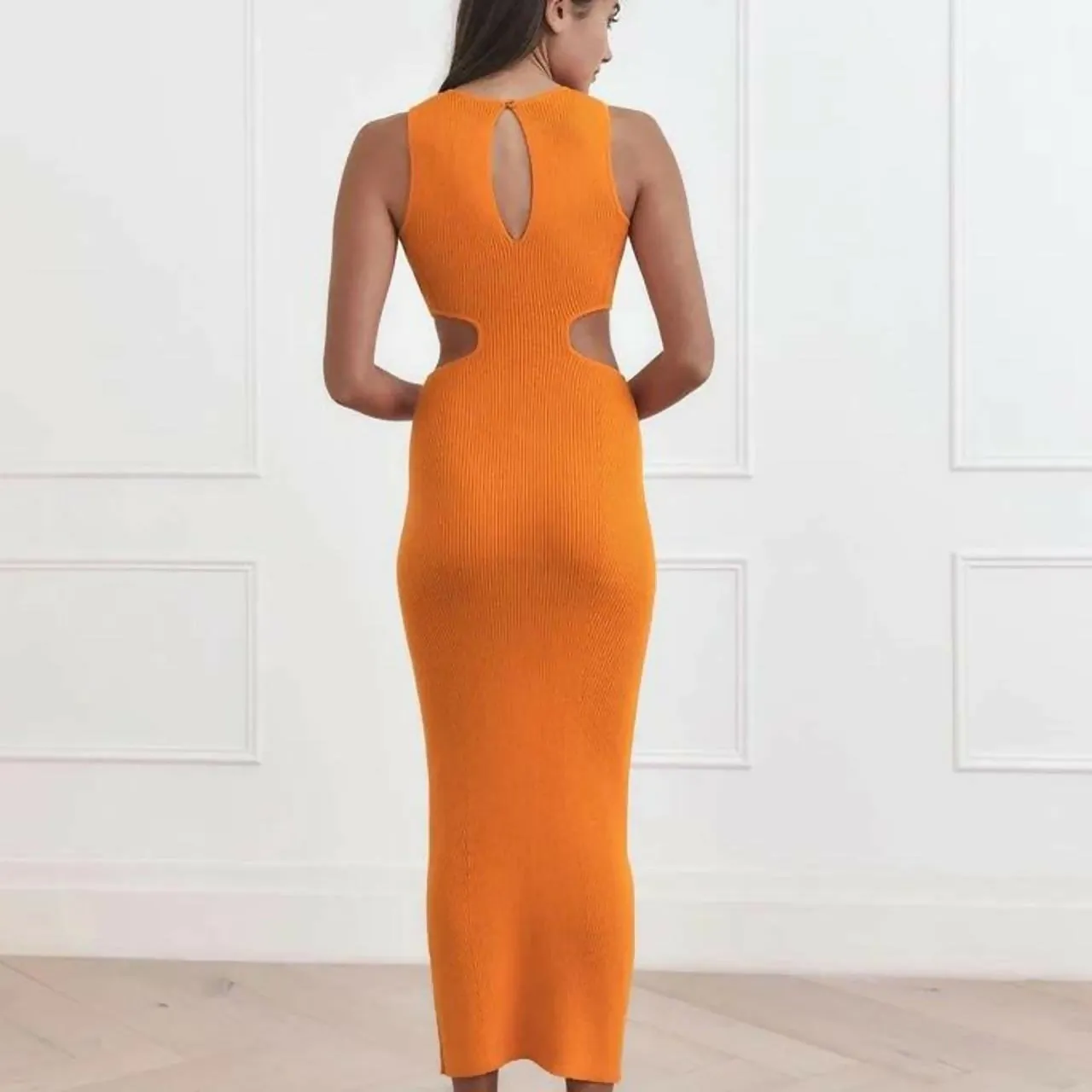 San Sloane Talia Dress Orange
