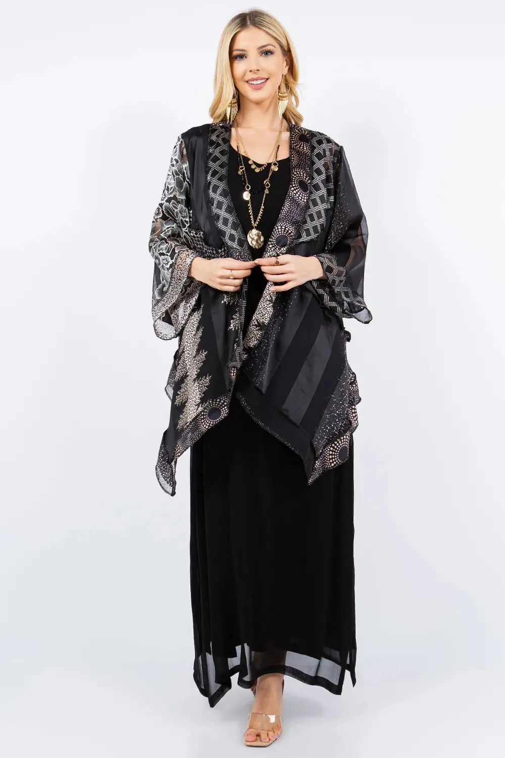Sterling Style Short Butterfly Jacket - 5906SBJ BLK/MUSLIN
