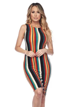 Success Striped Printed Dress