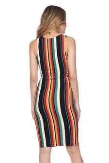 Success Striped Printed Dress